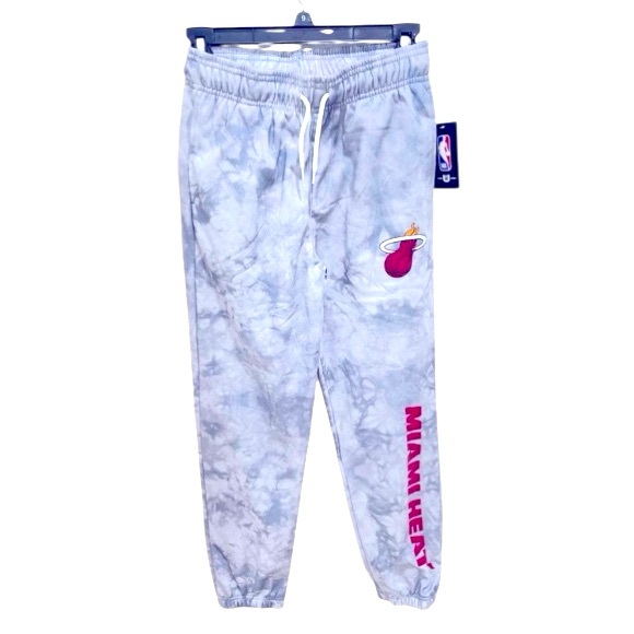 NEW KIDS OFFICIAL NBA Miami Heat Tie Dye Sweatpants Joggers - Picture 1 of 11